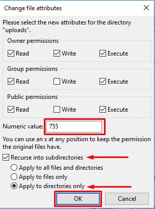 Upload: Failed to Write File to Disk - File Permission