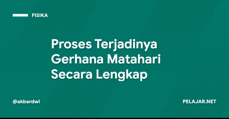 Proses Terjadinya Gerhana Matahari Secara Lengkap