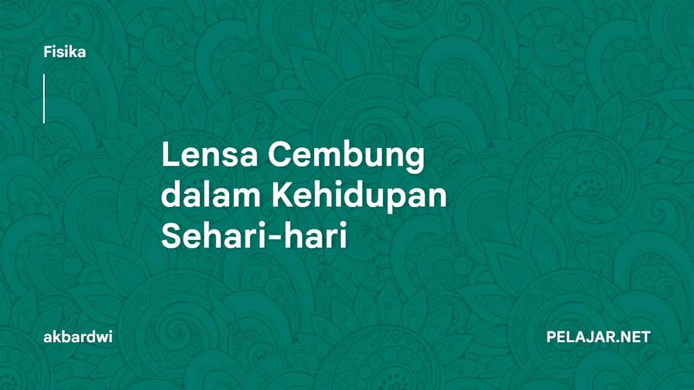 Lensa Cembung dalam Kehidupan Sehari-hari